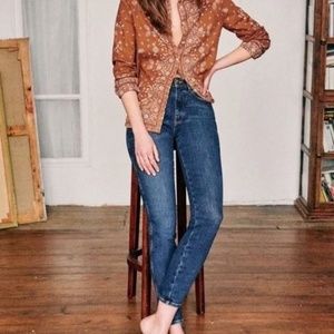 Sezane Perfect Slim 7/8 Eco-Friendly Denim